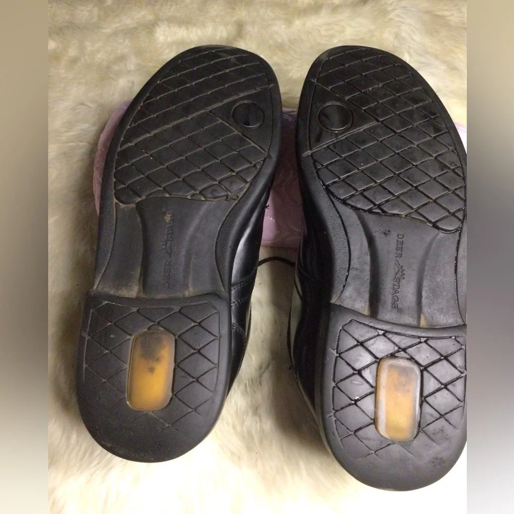 DEER STAGS BLACK DRESS SHOES